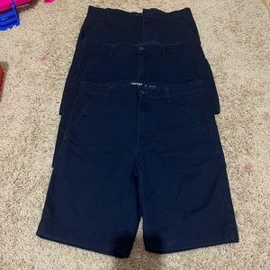 Old Navy Navy Built in Flex 3 pack Shorts